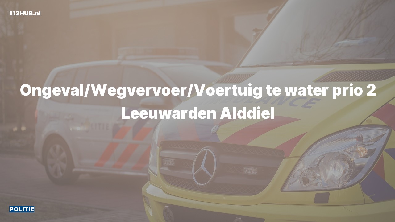 Deelafbeelding voor Politie met gepaste spoed naar de Alddiel in Leeuwarden.