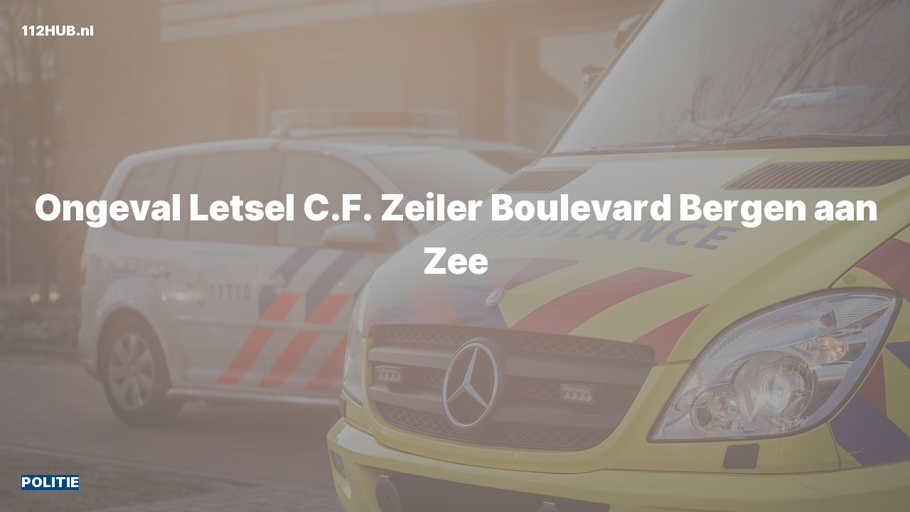 Deelafbeelding voor Politie voor ongeval met letsel naar de C.F. Zeiler Boulevard in Bergen aan Zee.