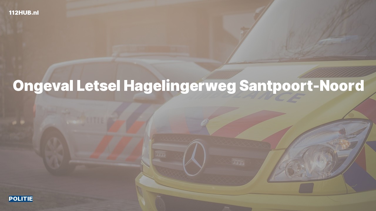 Deelafbeelding voor Politie voor ongeval met letsel naar de Hagelingerweg in Santpoort-Noord.