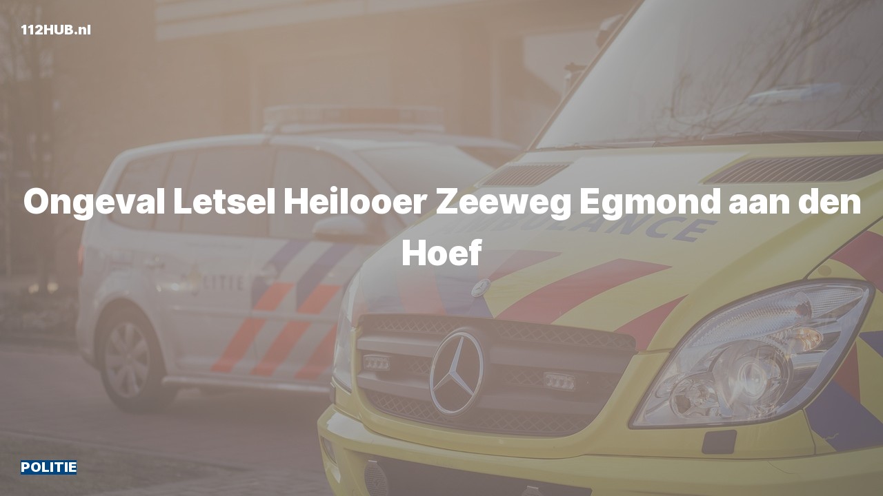 Deelafbeelding voor Politie voor ongeval met letsel naar de Heilooër Zeeweg in Egmond aan den Hoef.