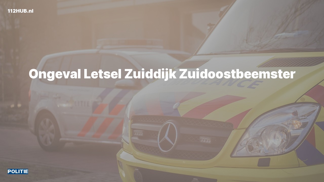Deelafbeelding voor Politie voor ongeval met letsel naar de Zuiddijk in Zuidoostbeemster.