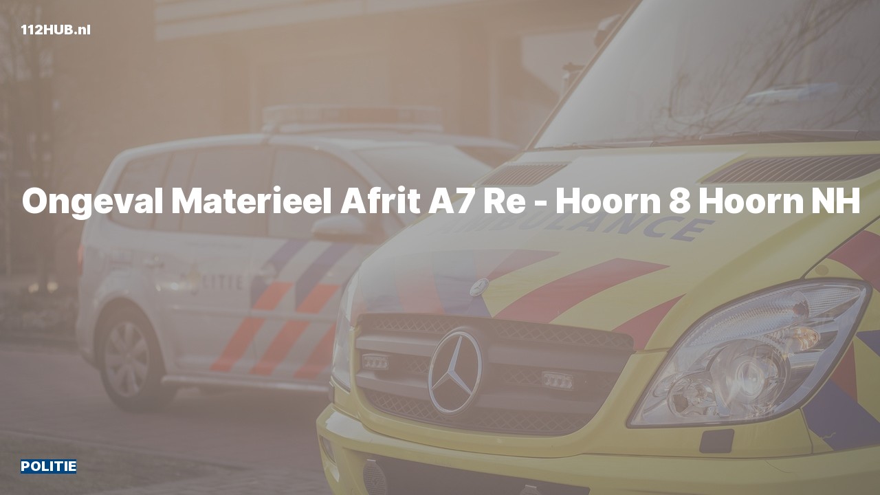 Deelafbeelding voor De politie is uitgerukt voor een ongeval