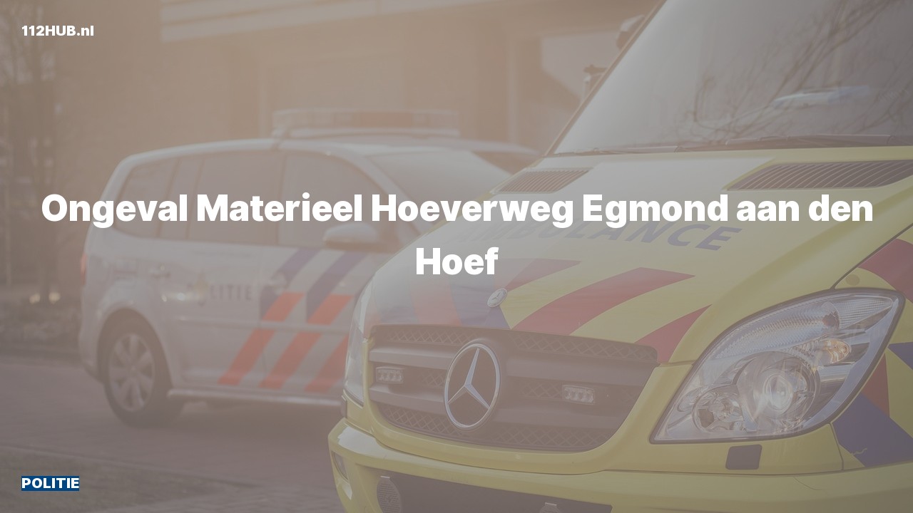 Deelafbeelding voor De politie is uitgerukt voor een ongeval naar de Hoeverweg in Egmond aan den Hoef