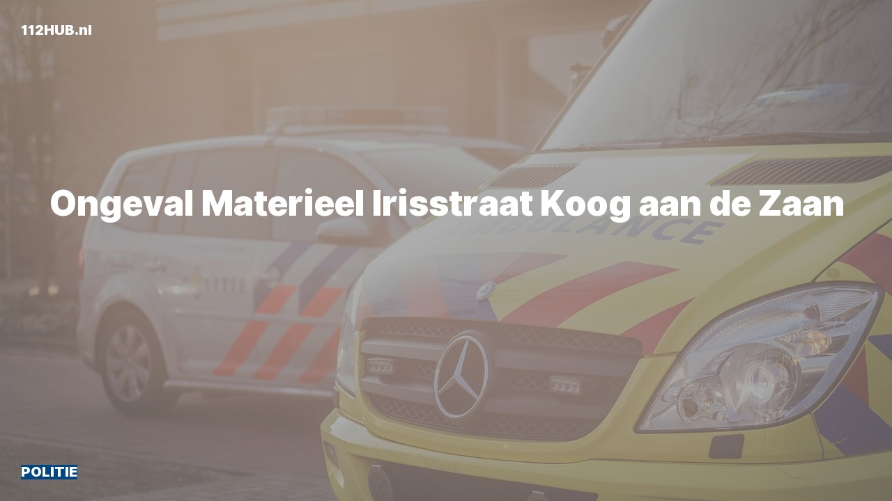Deelafbeelding voor Politie naar de Irisstraat in Koog aan de Zaan.