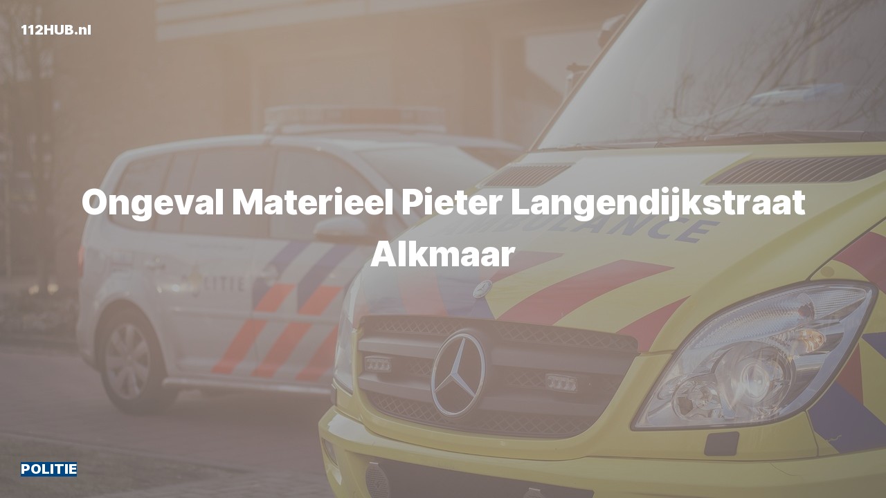 Deelafbeelding voor Politie naar de Pieter Langendijkstraat in Alkmaar.