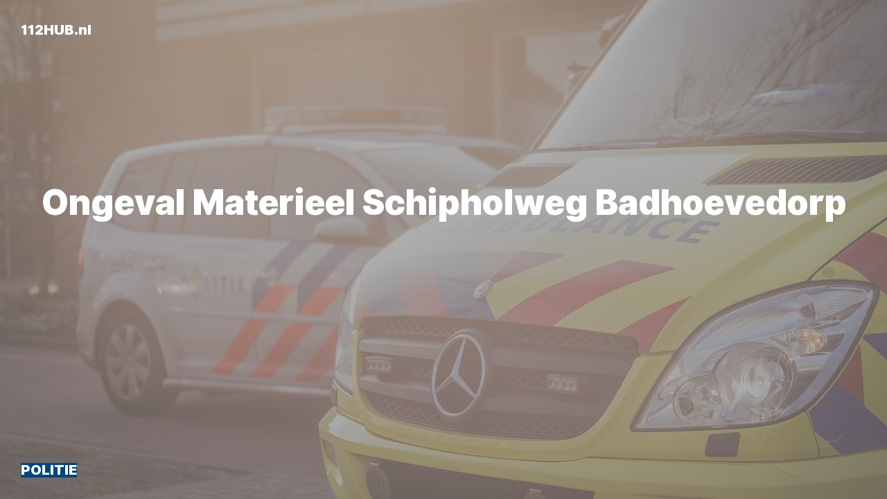 Deelafbeelding voor Politie naar de Schipholweg in Badhoevedorp.