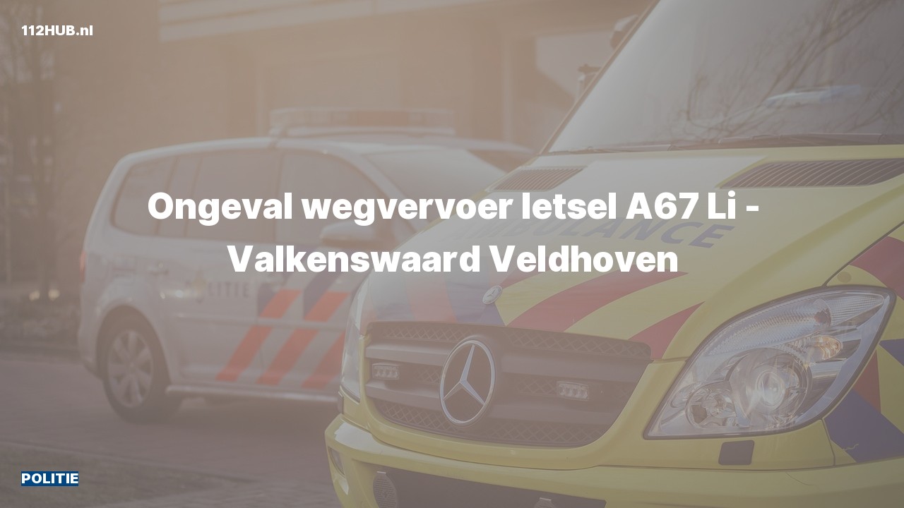 Deelafbeelding voor De politie is uitgerukt voor een verkeersongeval naar de Valkenswaard in Veldhoven