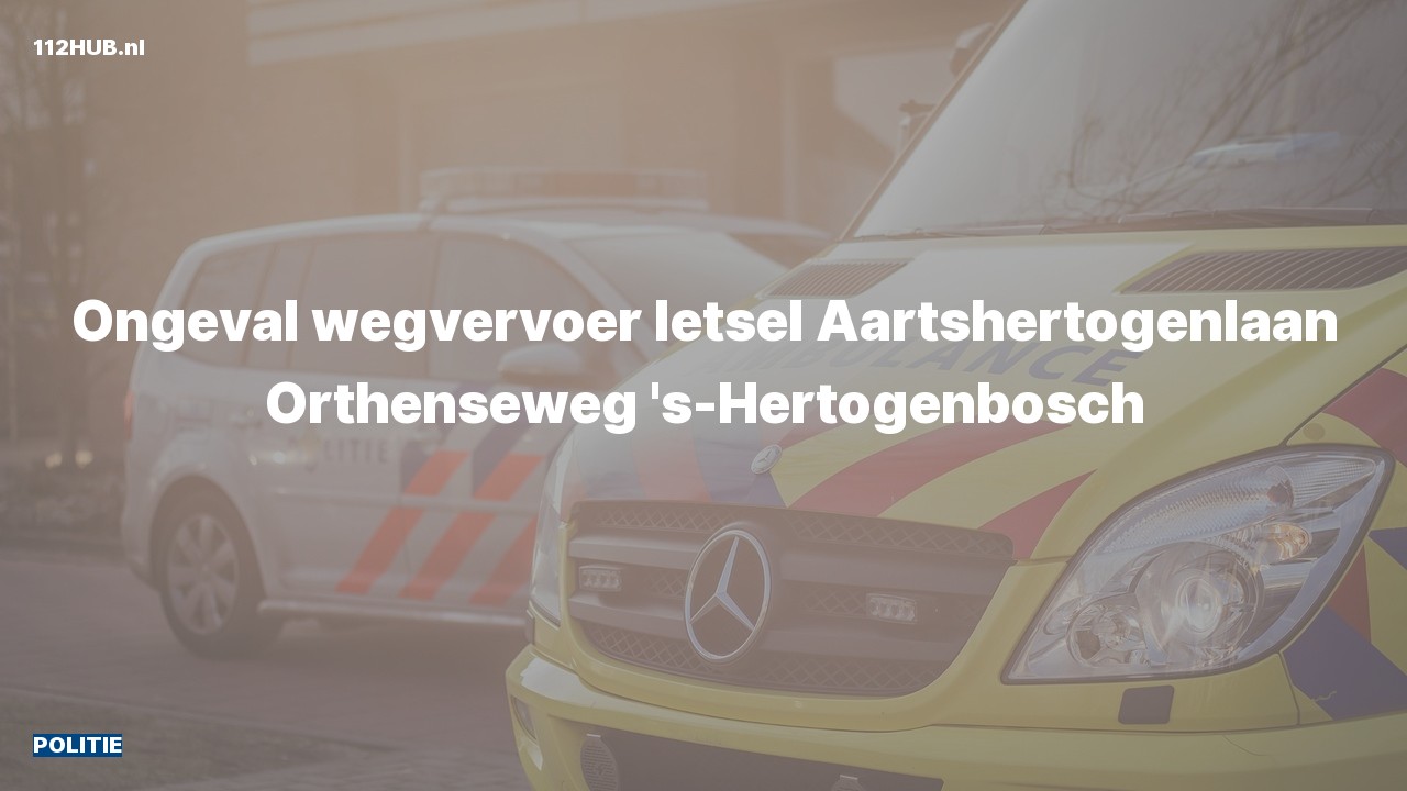 Deelafbeelding voor Politie voor verkeersongeval naar de Aartshertogenlaan in 's-Hertogenbosch.