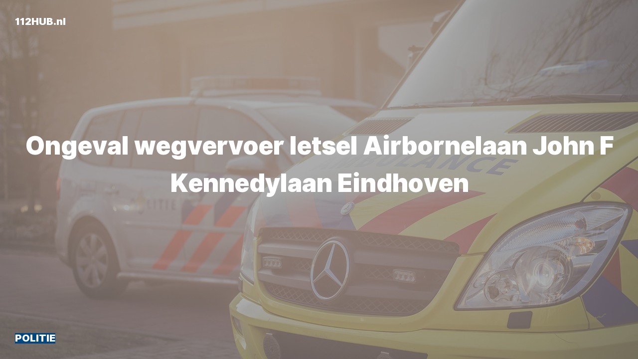 Deelafbeelding voor Politie voor verkeersongeval naar de John F Kennedylaan in Eindhoven.