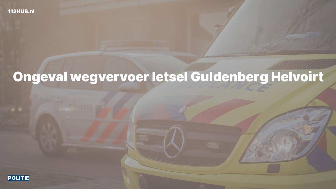 Deelafbeelding voor Politie voor verkeersongeval naar de Guldenberg in Helvoirt.