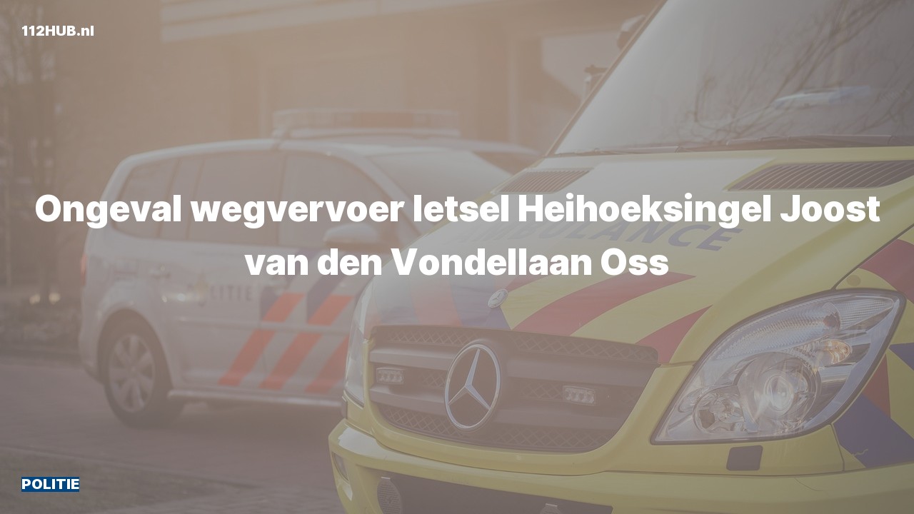 Deelafbeelding voor De politie is uitgerukt voor een verkeersongeval naar de Joost van den Vondellaan in Oss