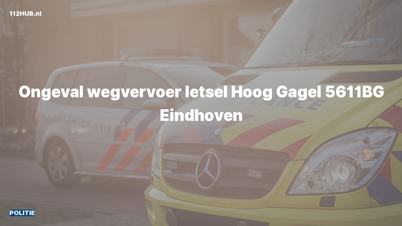 Deelafbeelding voor Politie voor verkeersongeval naar de Hoog Gagel in Eindhoven.
