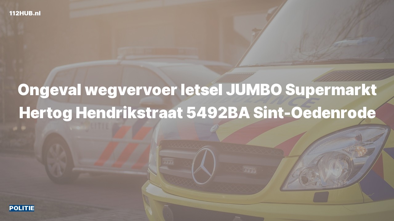 Deelafbeelding voor Politie voor verkeersongeval naar de Hertog Hendrikstraat in Sint-Oedenrode.