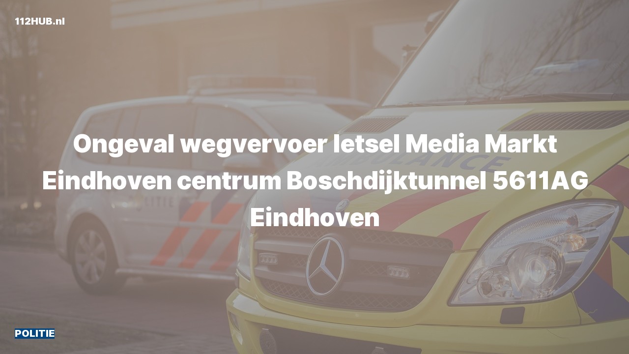 Deelafbeelding voor De politie is uitgerukt voor een verkeersongeval naar de Boschdijktunnel in Eindhoven