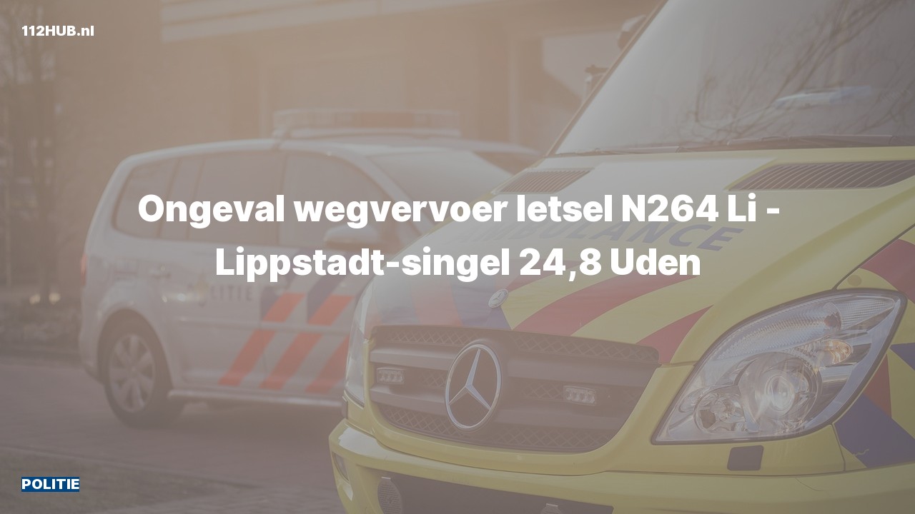 Deelafbeelding voor De politie is uitgerukt voor een verkeersongeval op de N264 bij hectometerpaaltje 24.8
