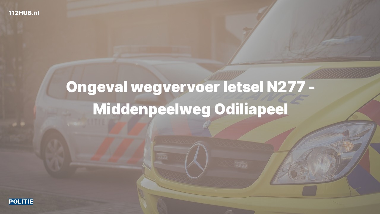 Deelafbeelding voor Politie voor verkeersongeval.