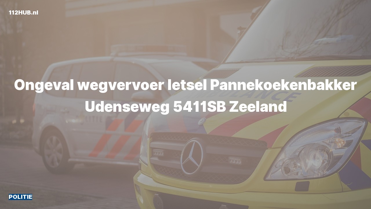 Deelafbeelding voor Politie voor verkeersongeval naar de Udenseweg in Zeeland.