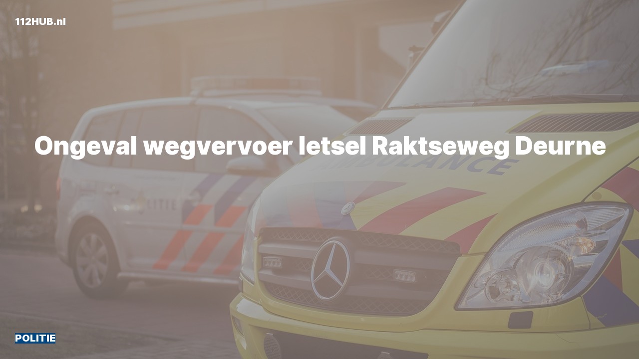 Deelafbeelding voor Politie voor verkeersongeval naar de Raktseweg in Deurne.