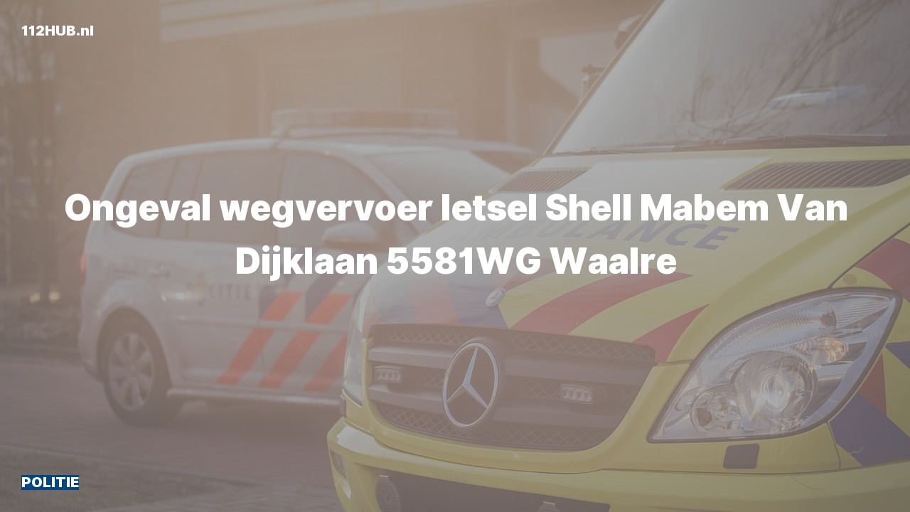 Deelafbeelding voor Politie voor verkeersongeval naar de Van Dijklaan in Waalre.