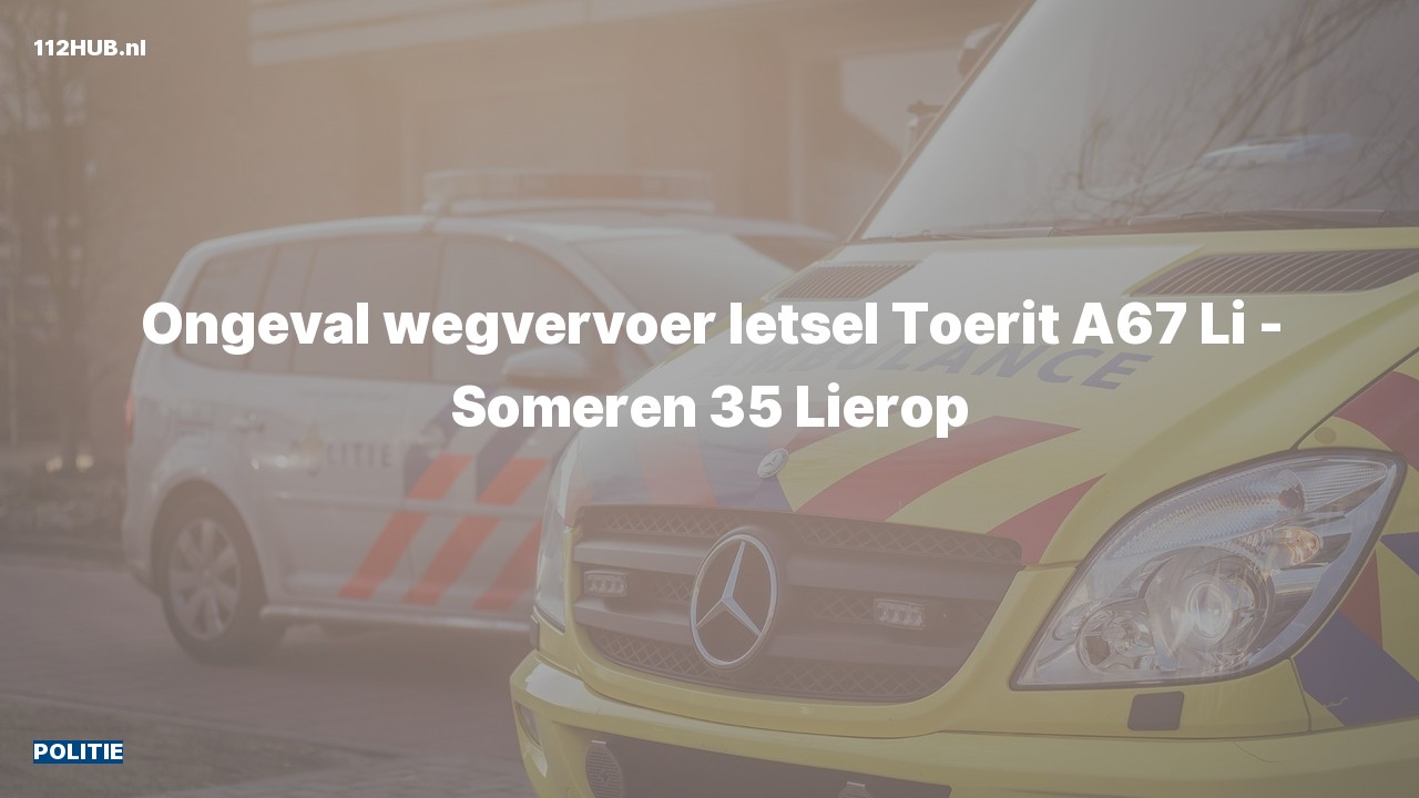 Deelafbeelding voor De politie is uitgerukt voor een verkeersongeval
