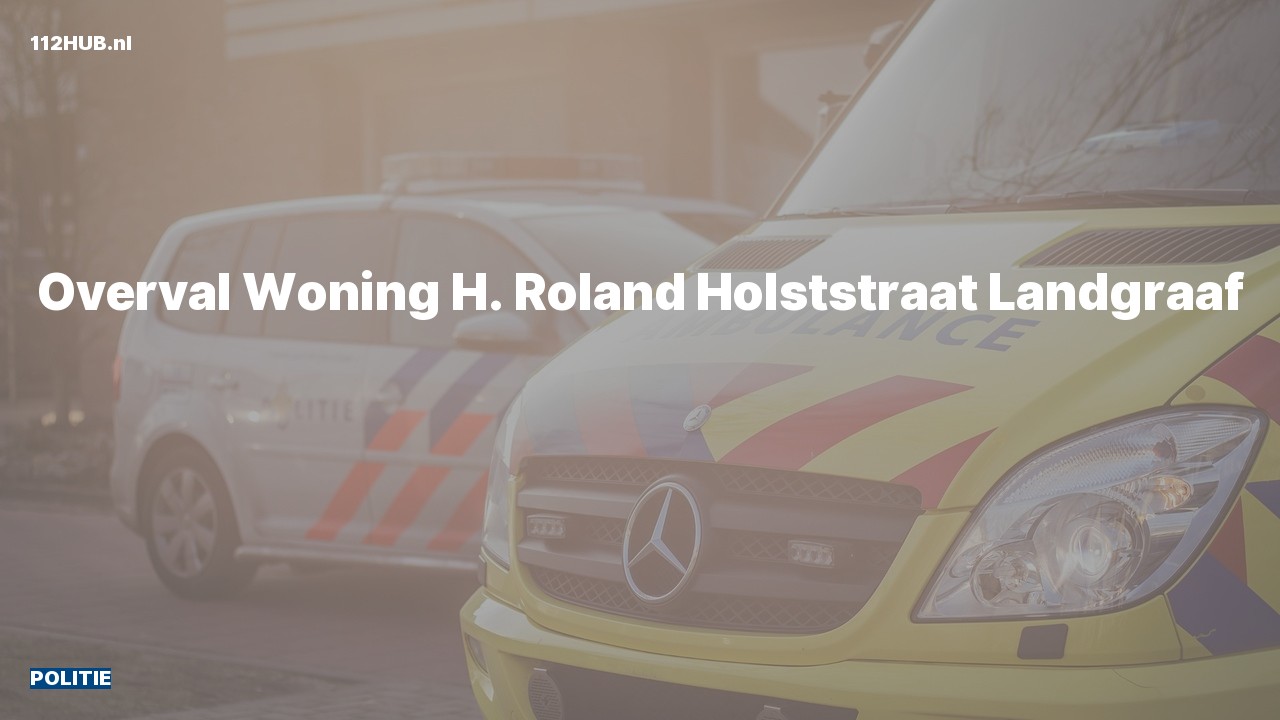 Deelafbeelding voor Politie naar de H. Roland Holststraat in Landgraaf.