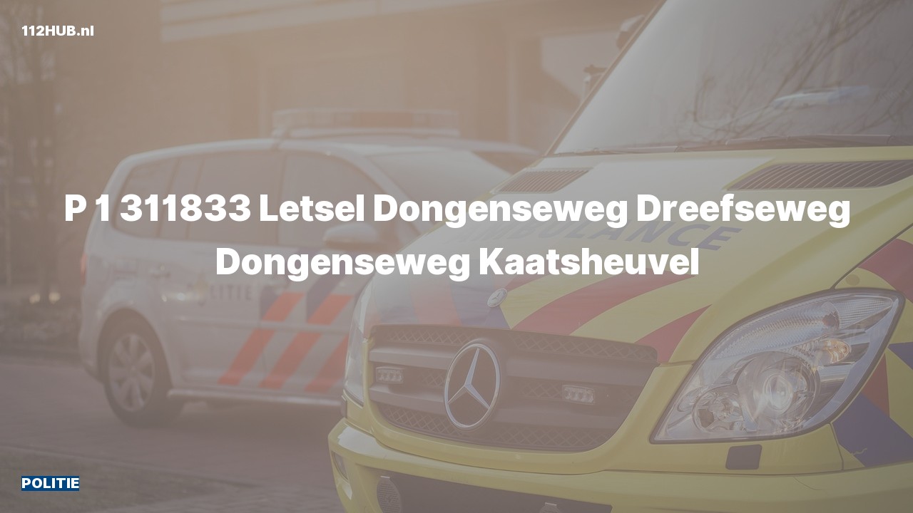 Deelafbeelding voor Politie met spoed naar de Dongenseweg in Kaatsheuvel.