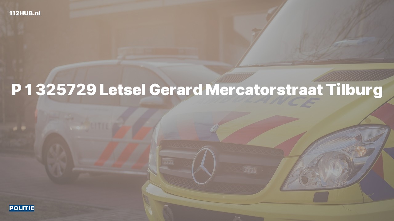Deelafbeelding voor Politie met spoed naar de Gerard Mercatorstraat in Tilburg.