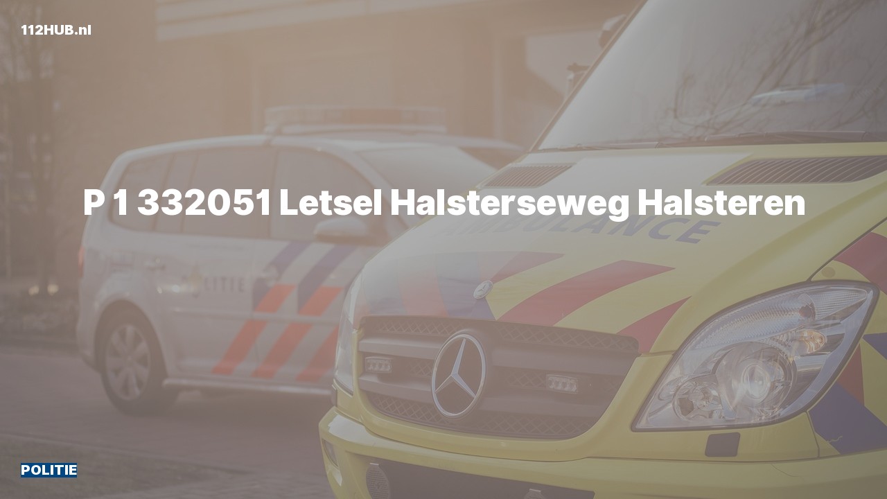 Deelafbeelding voor Politie met spoed naar de Halsterseweg in Halsteren.