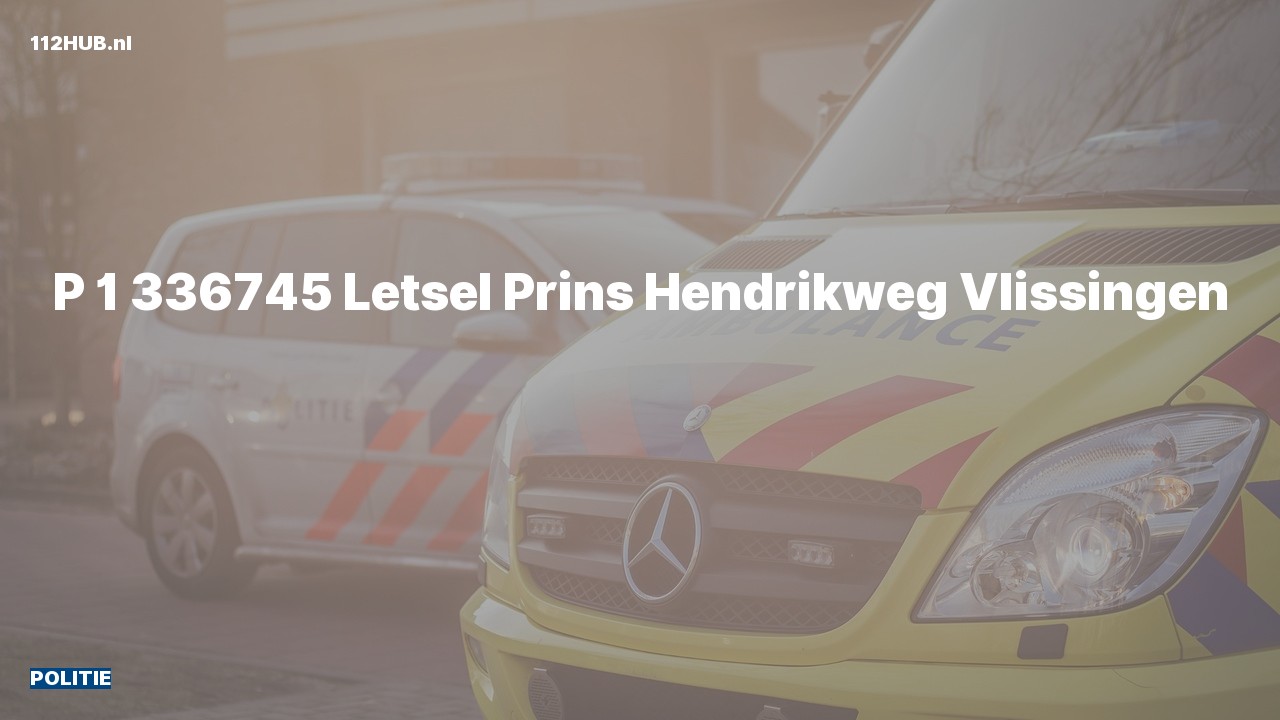 Deelafbeelding voor Politie met spoed naar de Prins Hendrikweg in Vlissingen.