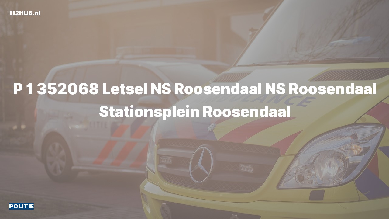 Deelafbeelding voor Politie met spoed naar de Stationsplein in Roosendaal.