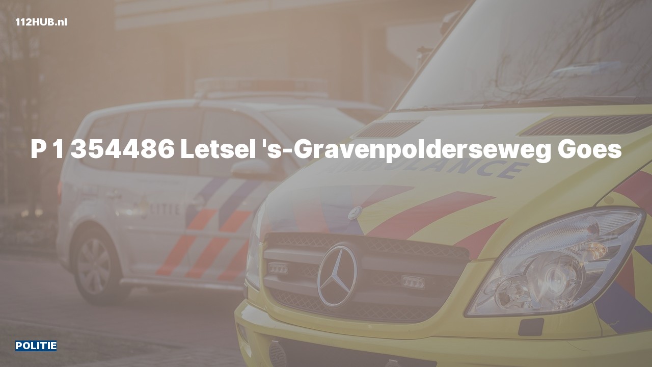 Deelafbeelding voor Politie met spoed naar de 's-Gravenpolderseweg in Goes.