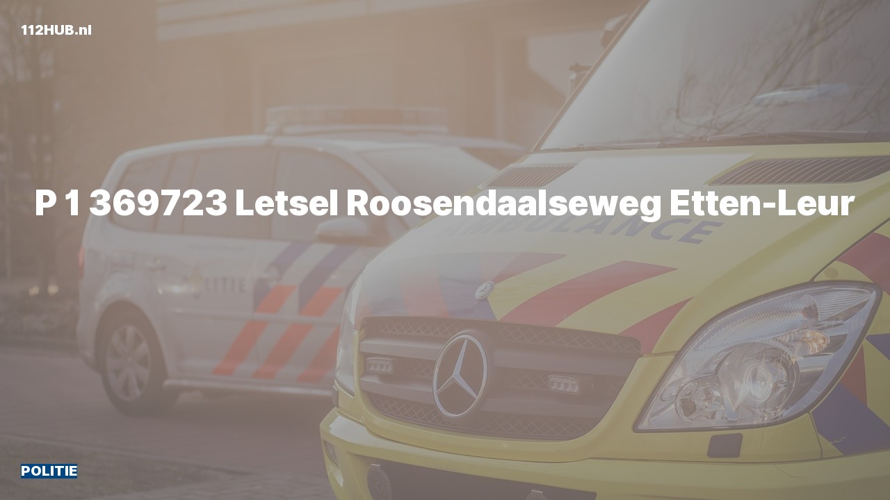 Deelafbeelding voor Politie met spoed naar de Roosendaalseweg in Etten-Leur.