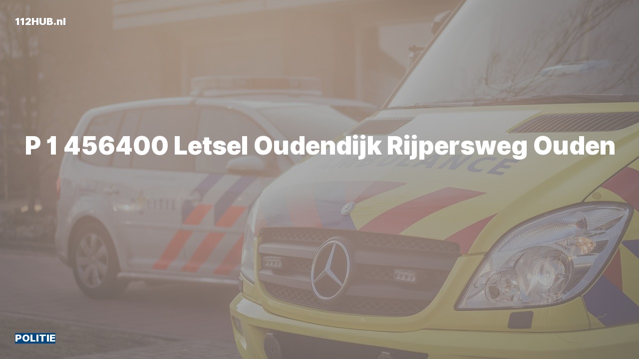 Deelafbeelding voor De politie is met spoed uitgerukt