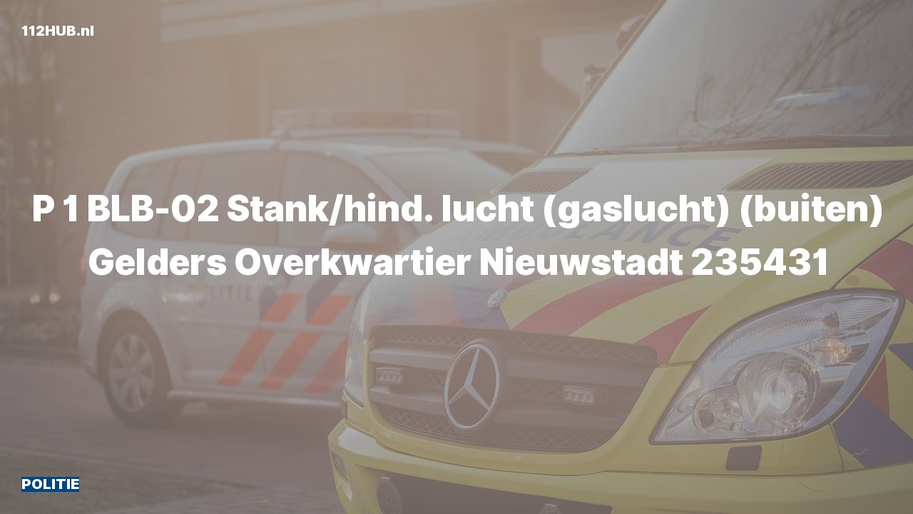 Deelafbeelding voor P2000-melding voor stank of gaslucht.