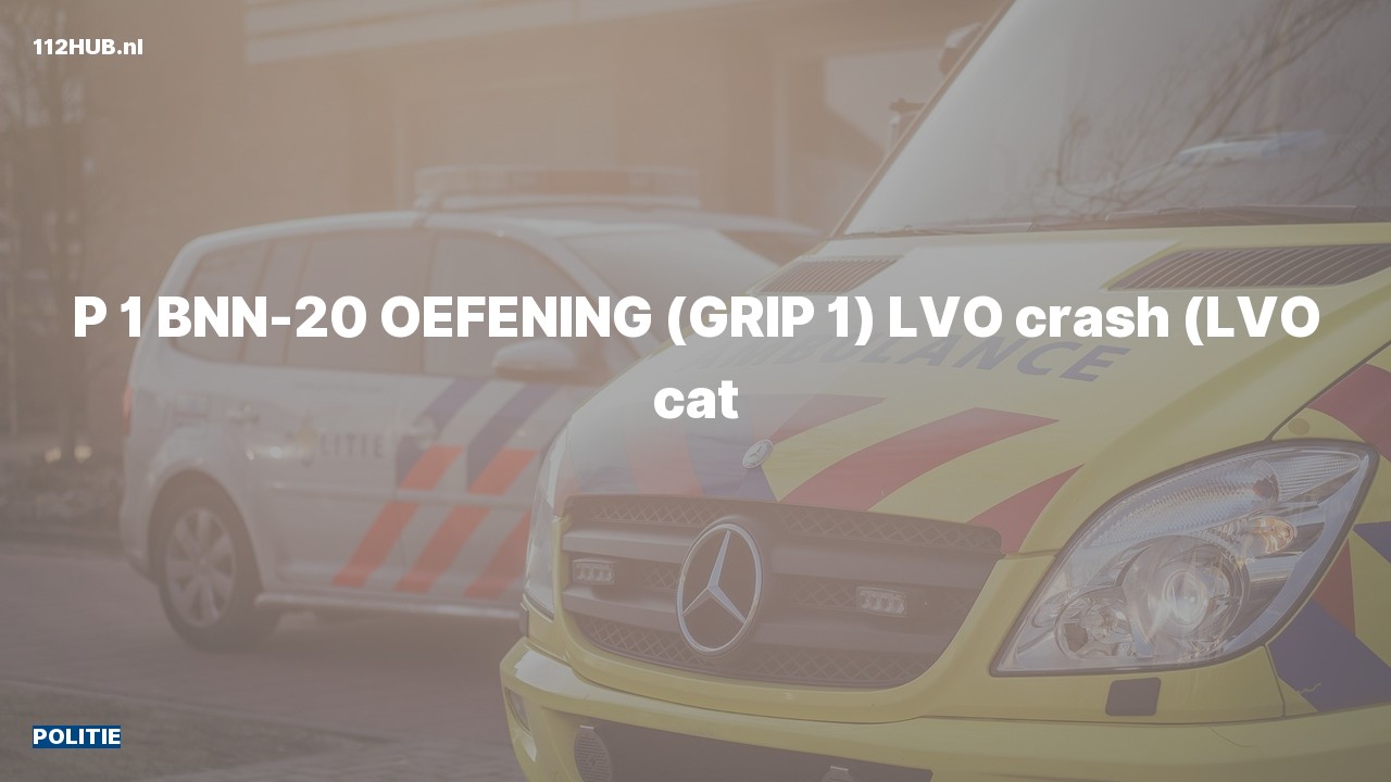 Deelafbeelding voor De politie is met spoed uitgerukt (oefening) voor een oefening