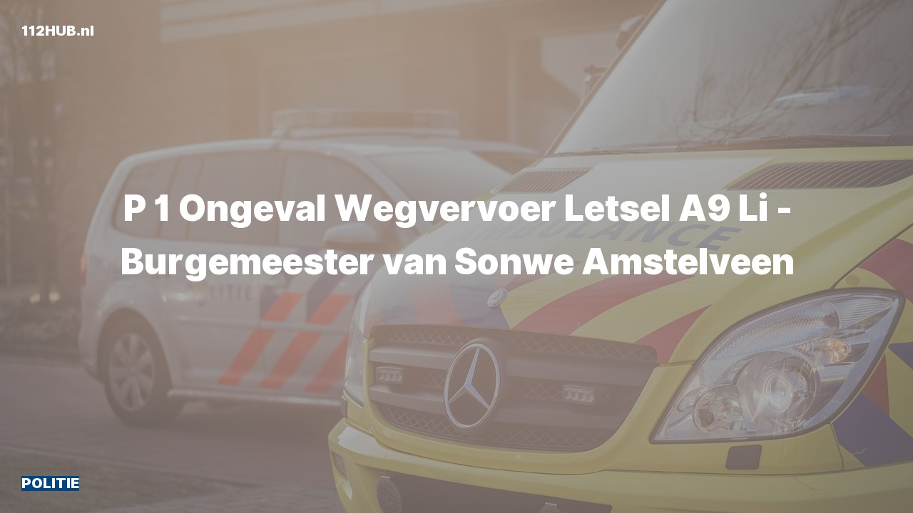 Deelafbeelding voor Politie met spoed voor verkeersongeval.