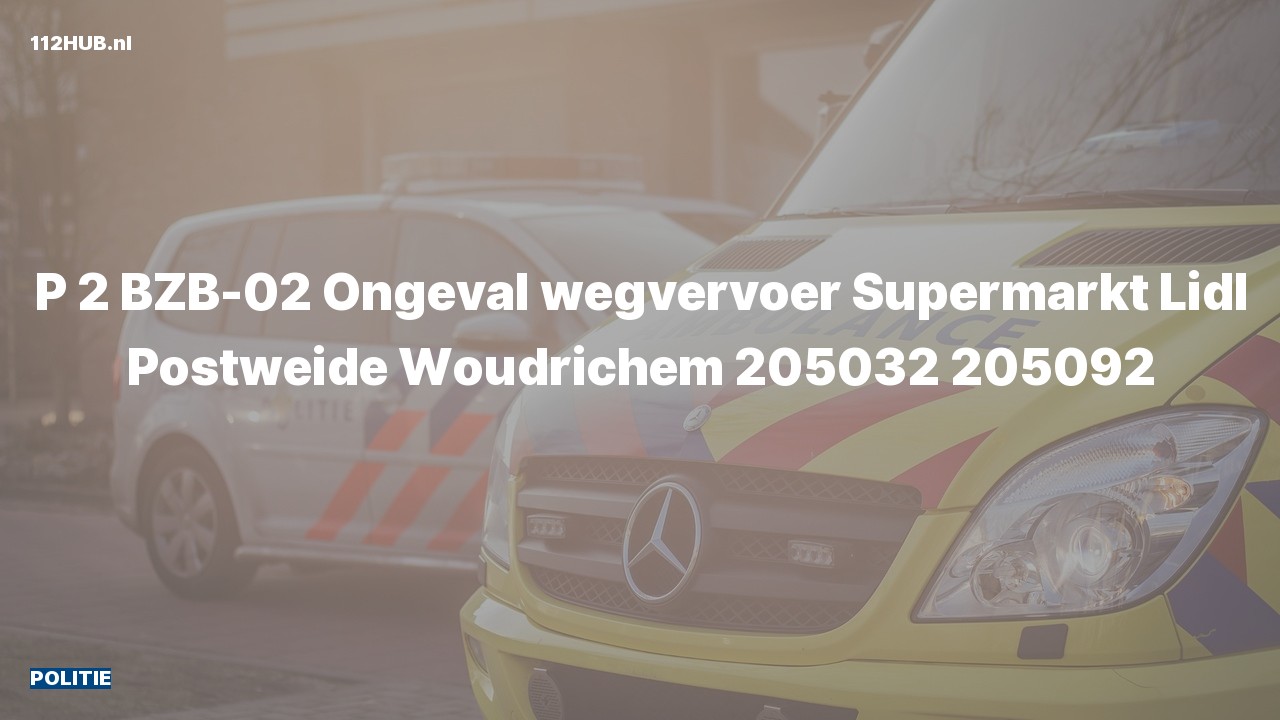 Deelafbeelding voor P2000-melding voor verkeersongeval.