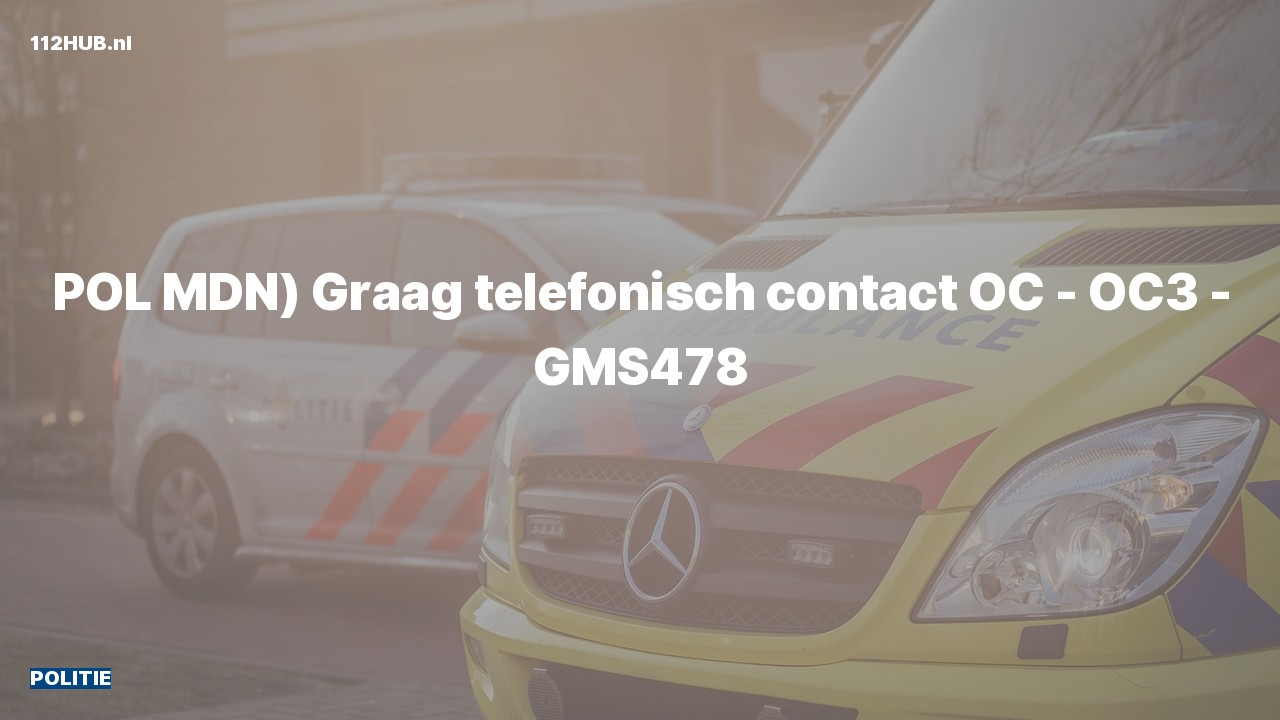 Deelafbeelding voor De politie is uitgerukt