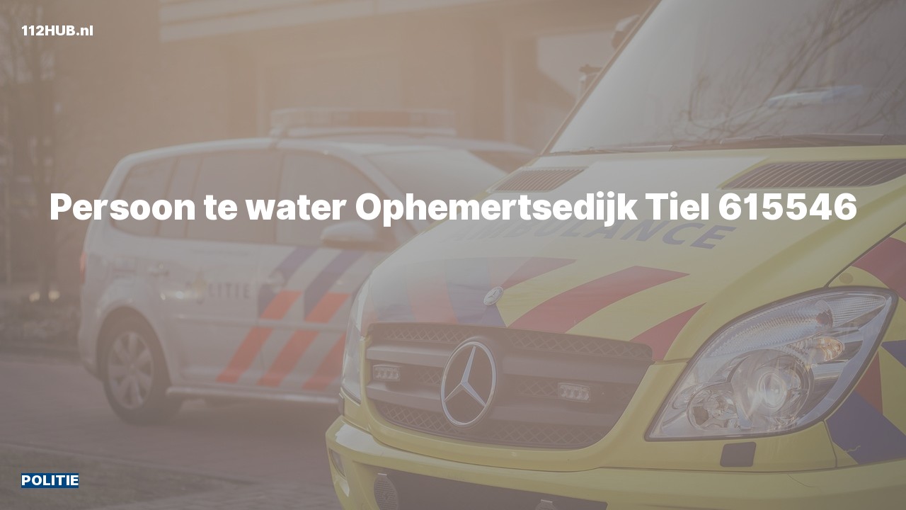 Deelafbeelding voor Politie naar de Ophemertsedijk in Tiel.