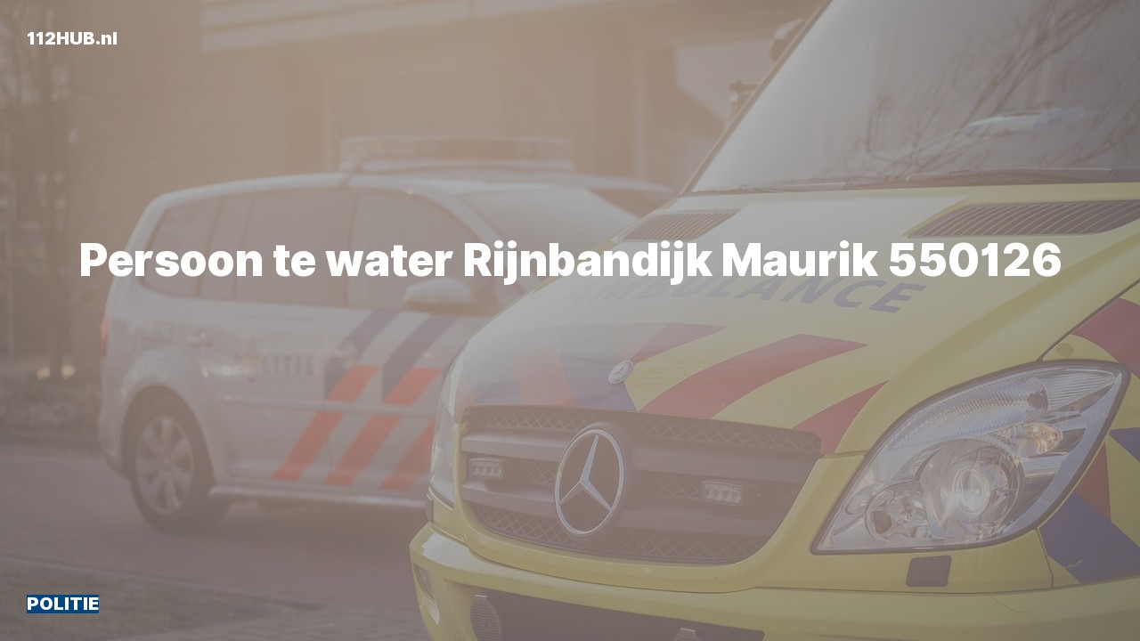 Deelafbeelding voor Politie naar de Rijnbandijk in Maurik.