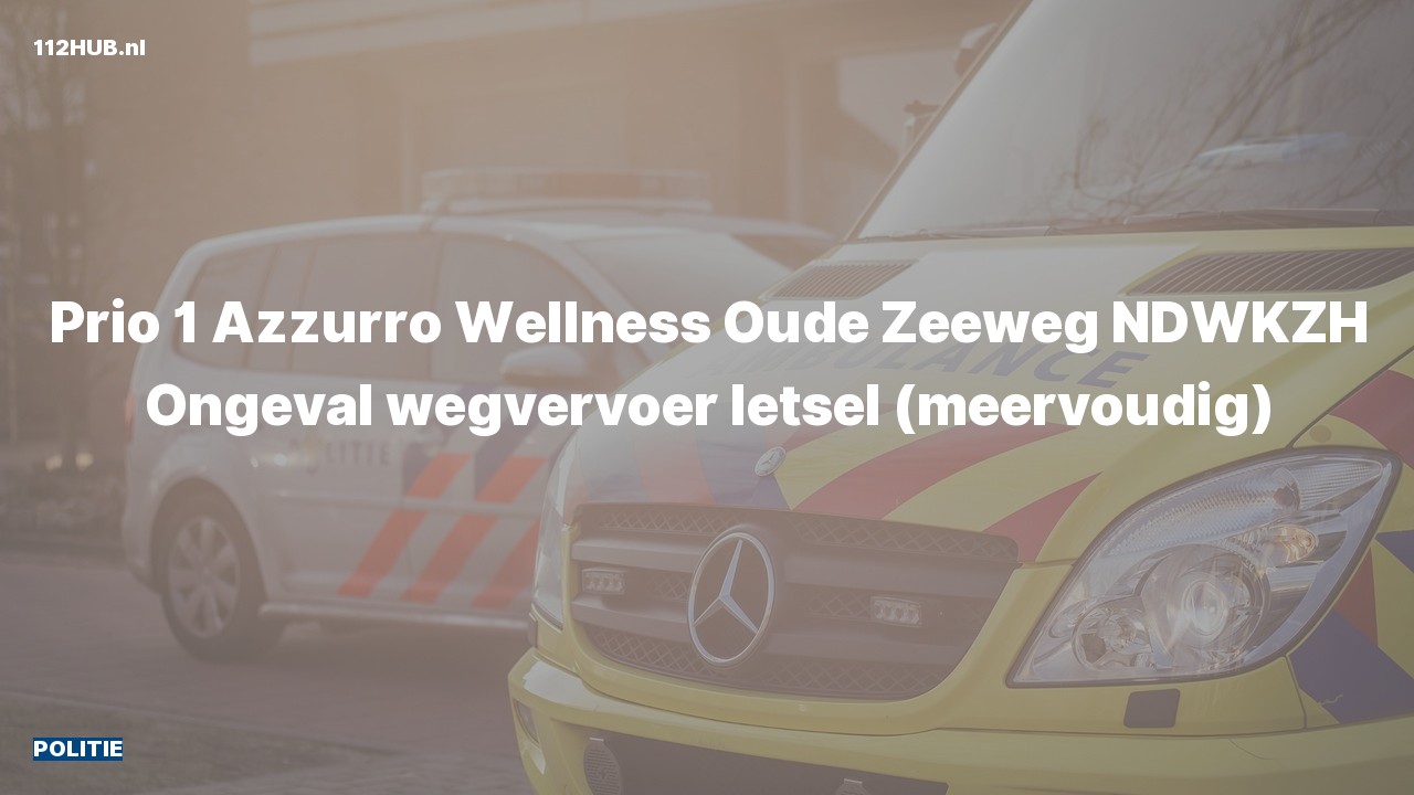 Deelafbeelding voor Politie met spoed voor verkeersongeval naar de Oude Zeeweg in Noordwijk.