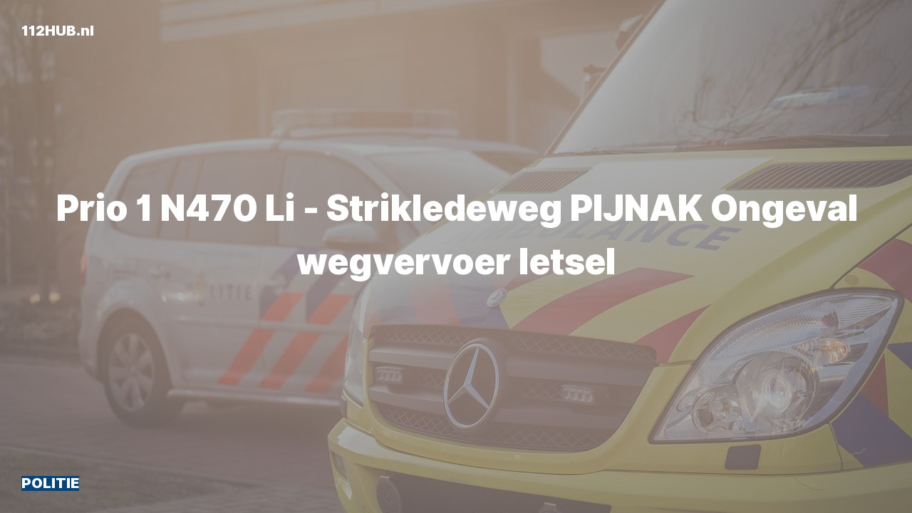 Deelafbeelding voor Politie met spoed voor verkeersongeval.