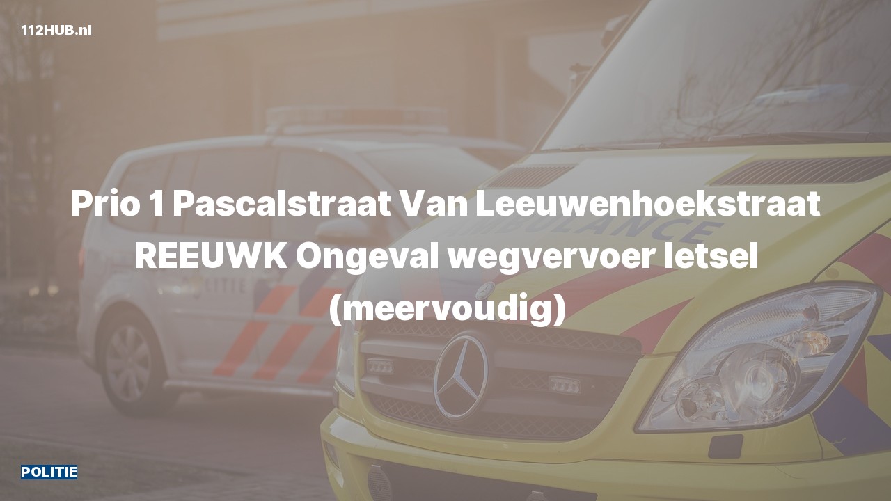 Deelafbeelding voor Politie met spoed voor verkeersongeval.