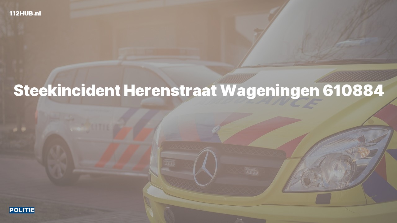 Deelafbeelding voor Politie naar de Herenstraat in Wageningen.