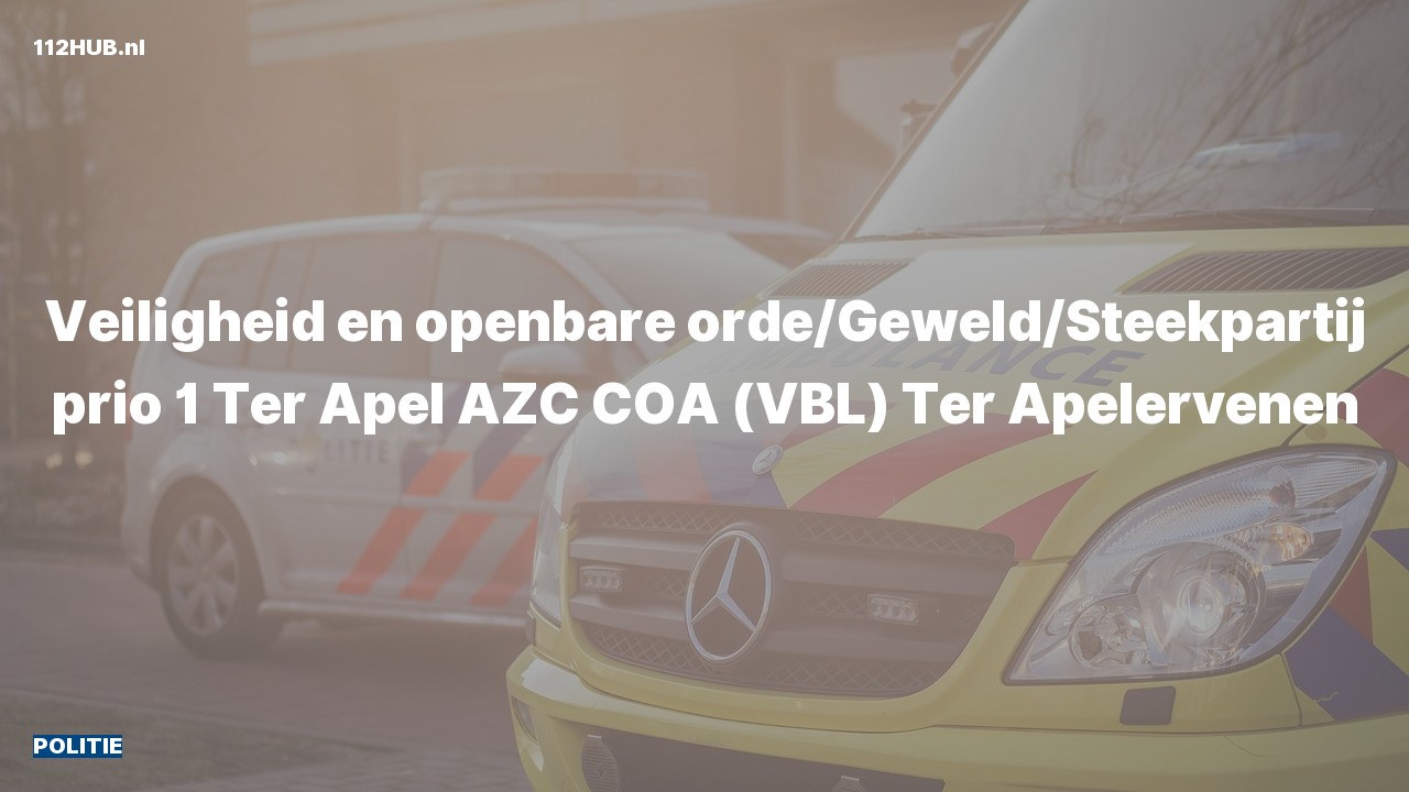 Deelafbeelding voor Politie met spoed naar de Ter Apelervenen in Ter Apel.