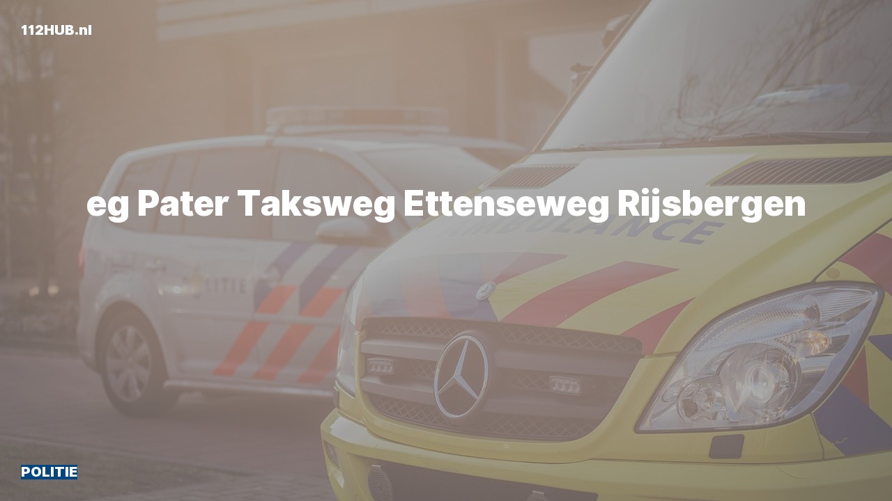 Deelafbeelding voor Politie naar de Pater Taksweg in Rijsbergen.