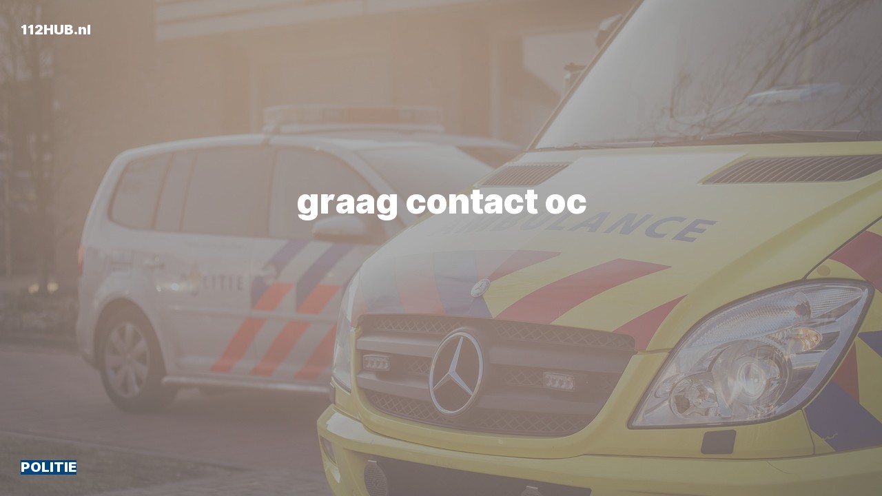 Deelafbeelding voor Politie graag contact.