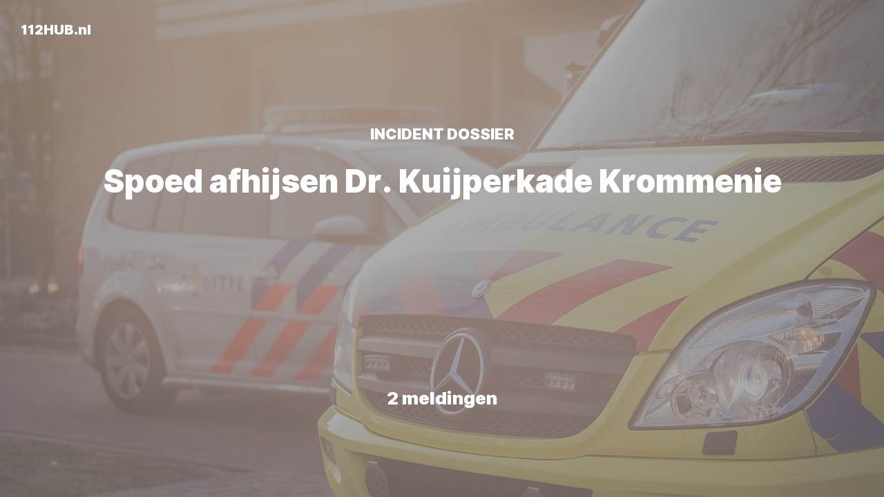 Deelafbeelding voor dossier Spoed afhijsen Dr. Kuijperkade Krommenie